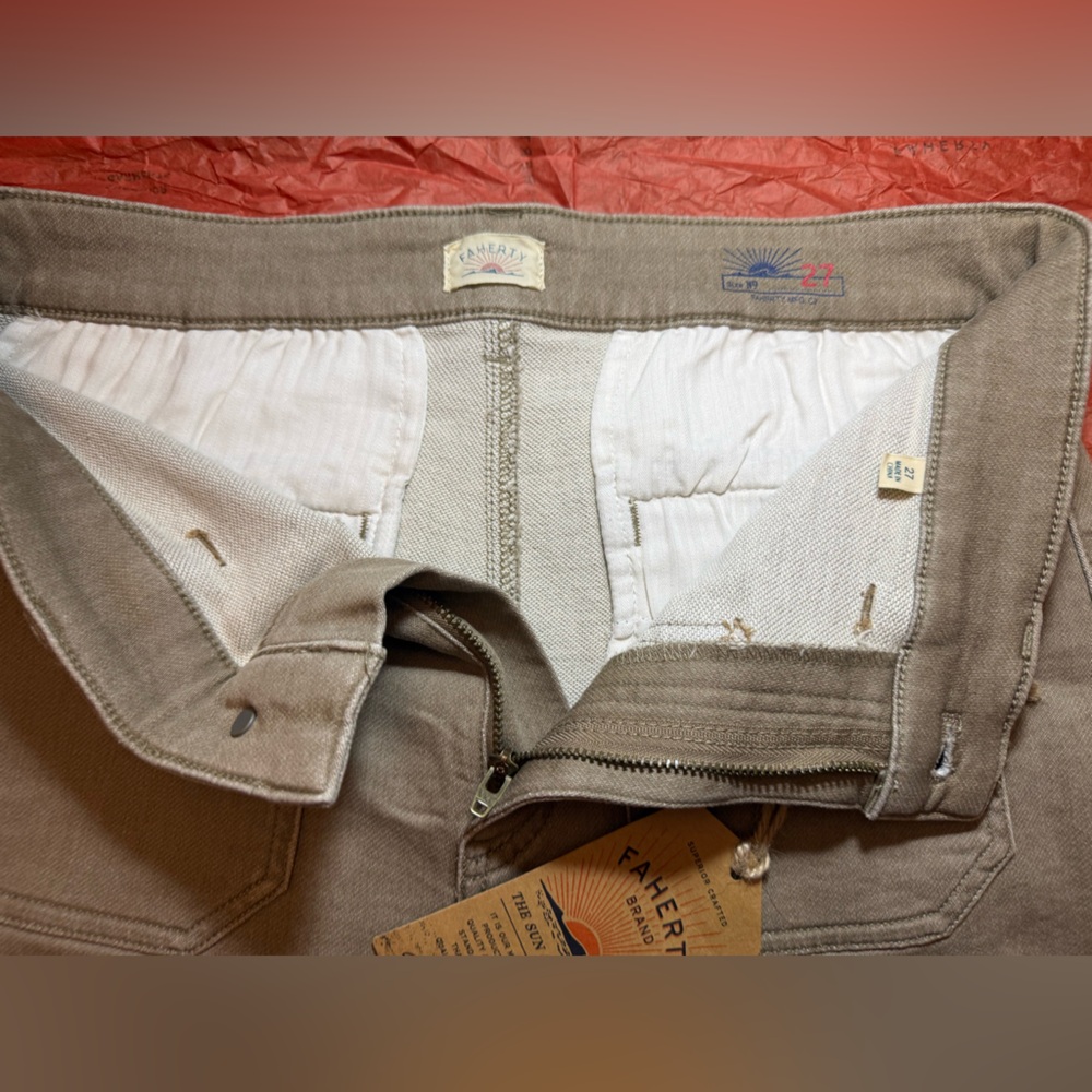 NWT Faherty Stretch Terry Patch Pocket Shorts NWT - image 3